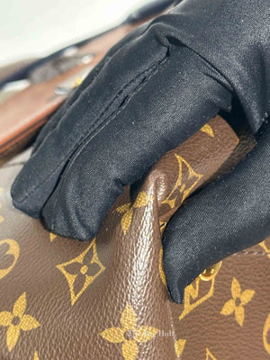 Louis Vuitton Ostrich and Python Monogram Leather Canvas Limited Edition Majestueux MM Bag