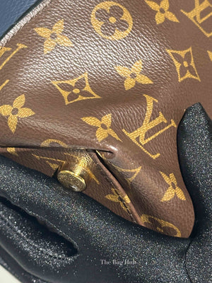 Louis Vuitton Ostrich and Python Monogram Leather Canvas Limited Edition Majestueux MM Bag