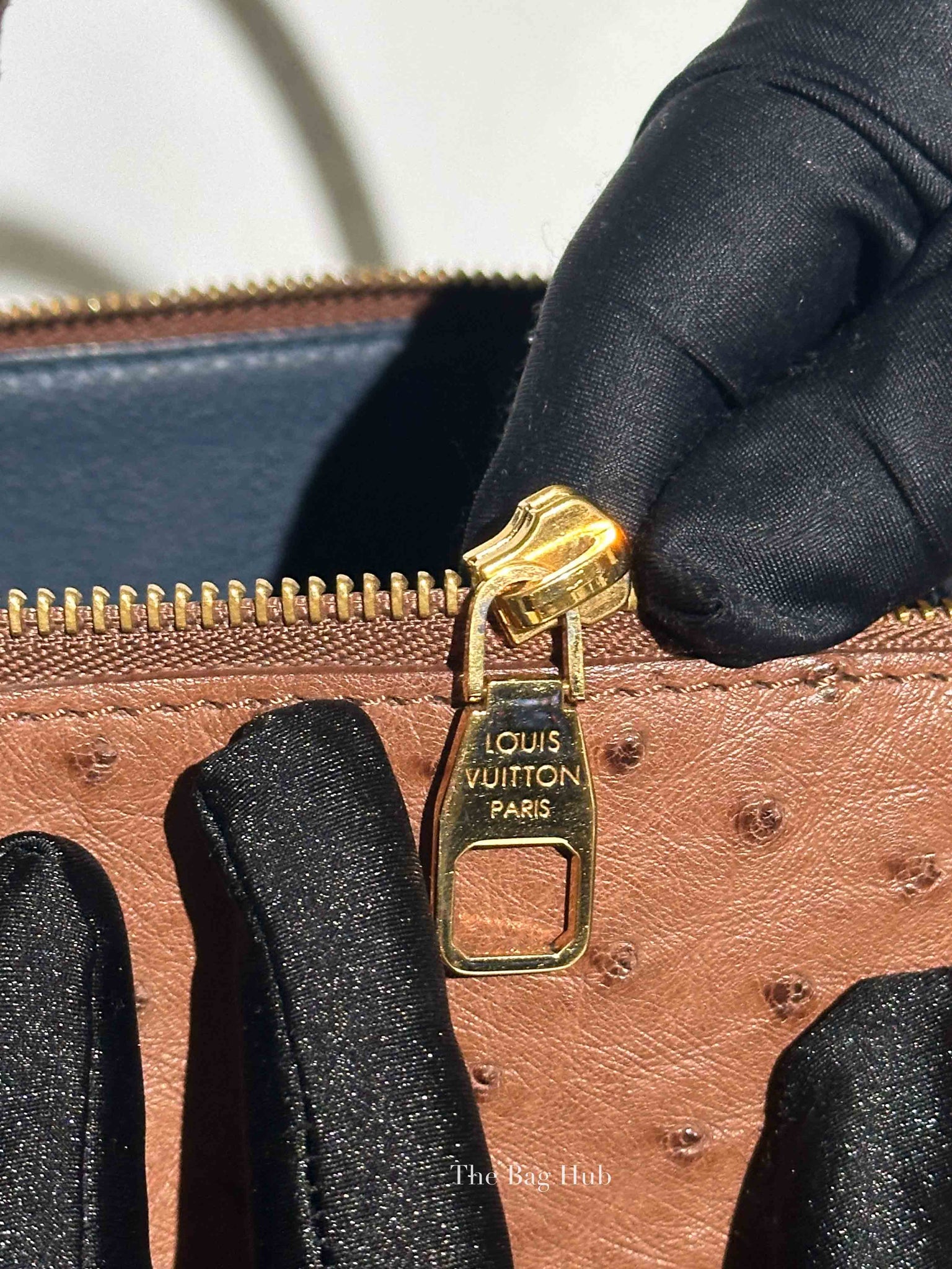 Louis Vuitton Ostrich and Python Monogram Leather Canvas Limited Edition Majestueux MM Bag