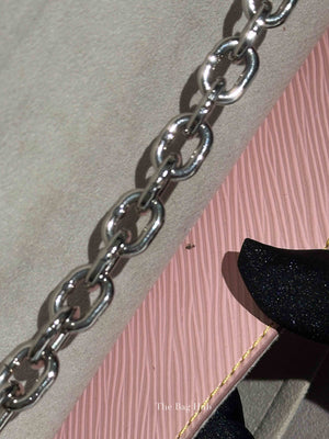 Louis Vuitton Rose Ballerine Epi Leather Twist MM Bag SHW