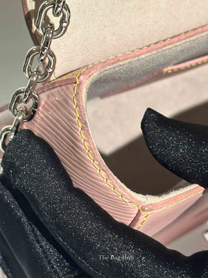 Louis Vuitton Rose Ballerine Epi Leather Twist MM Bag SHW