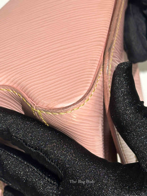 Louis Vuitton Rose Ballerine Epi Leather Twist MM Bag SHW