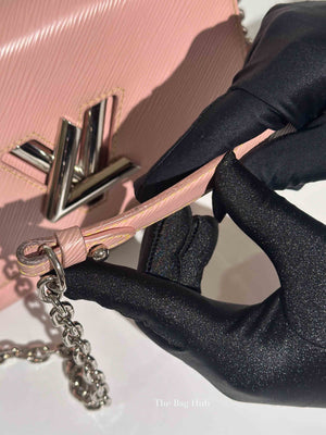 Louis Vuitton Rose Ballerine Epi Leather Twist MM Bag SHW