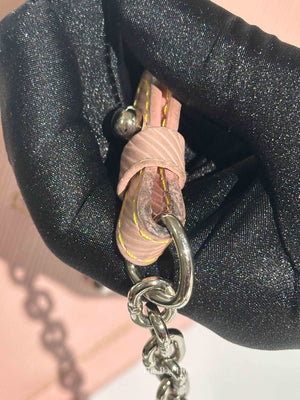 Louis Vuitton Rose Ballerine Epi Leather Twist MM Bag SHW