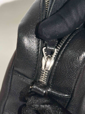 Saint Laurent Black Leather Lou Camera Crossbody Bag