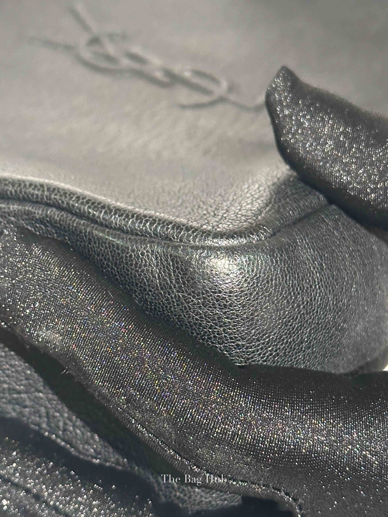 Saint Laurent Black Leather Lou Camera Crossbody Bag