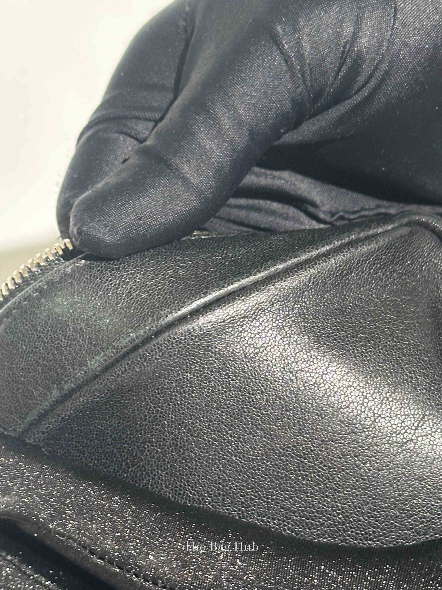 Saint Laurent Black Leather Lou Camera Crossbody Bag