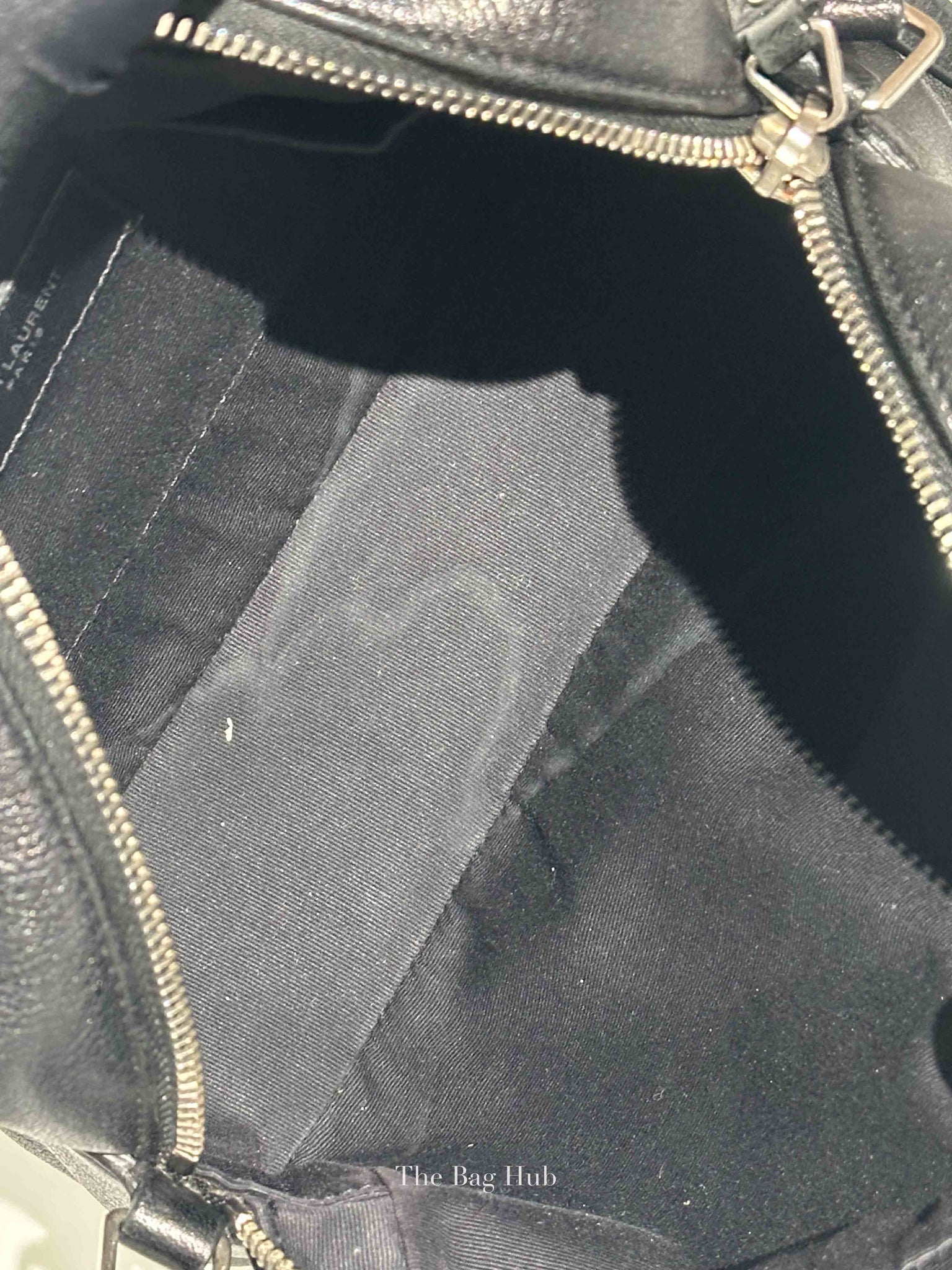Saint Laurent Black Leather Lou Camera Crossbody Bag