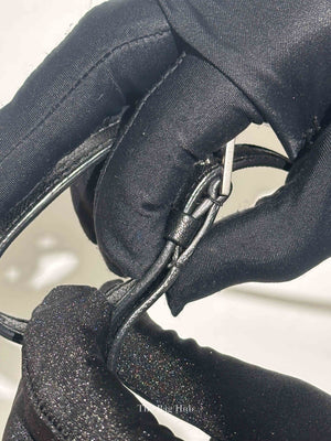 Saint Laurent Black Leather Lou Camera Crossbody Bag