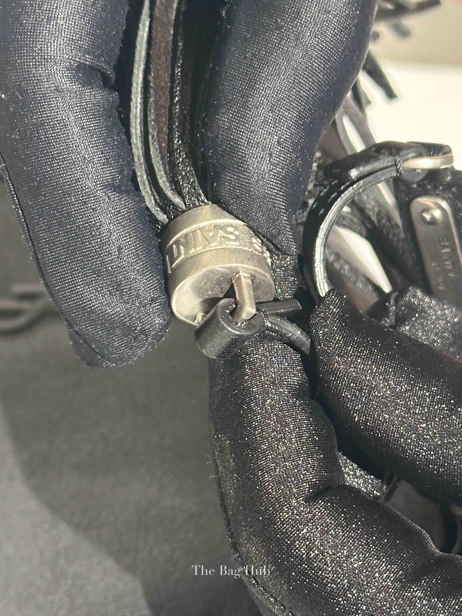Saint Laurent Black Leather Lou Camera Crossbody Bag