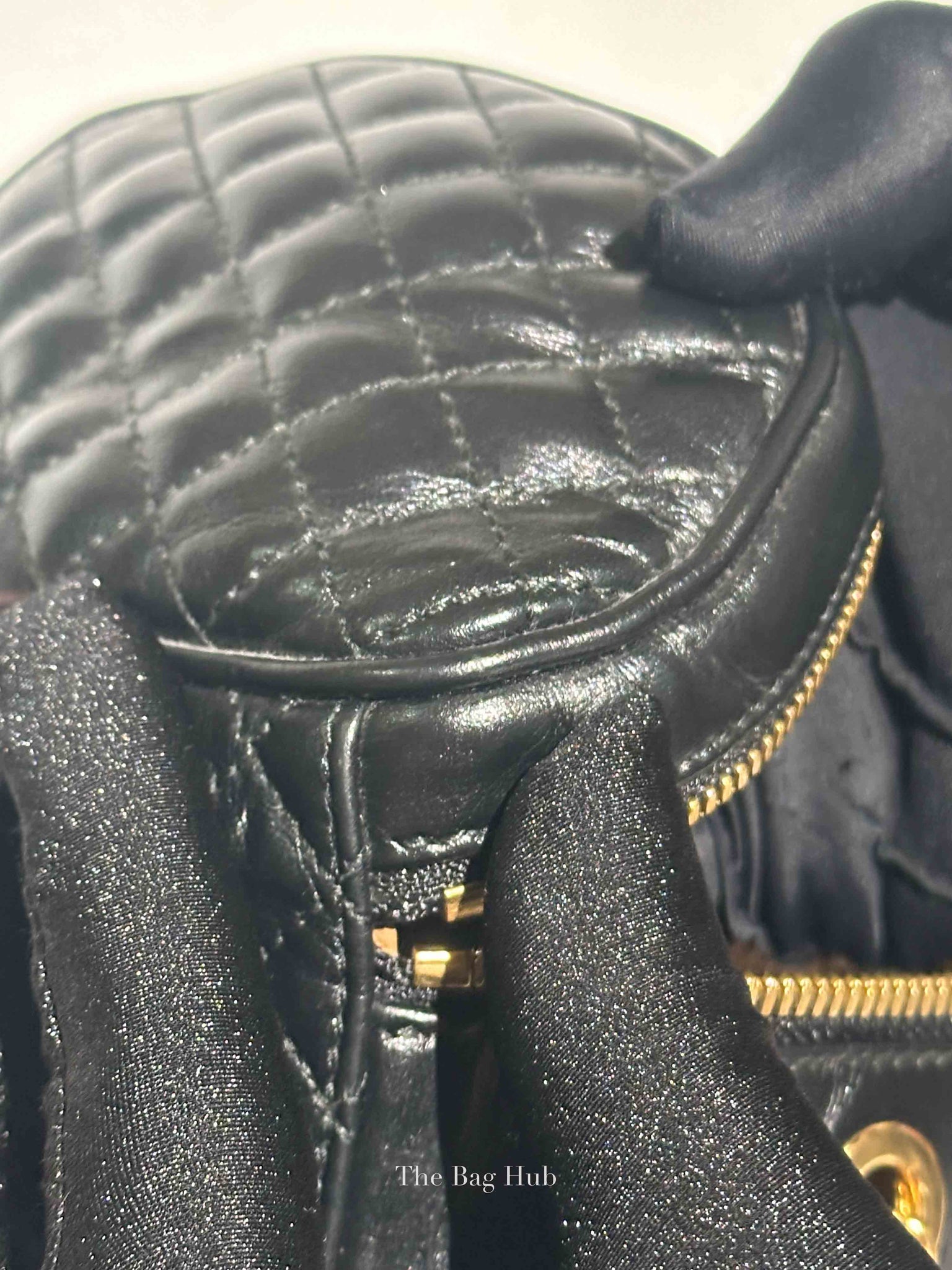 Gucci Black Calfskin Trapuntata Zumi Belt Bag