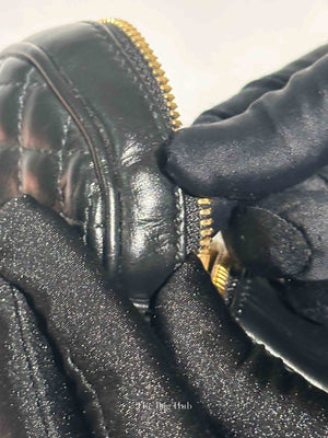 Gucci Black Calfskin Trapuntata Zumi Belt Bag