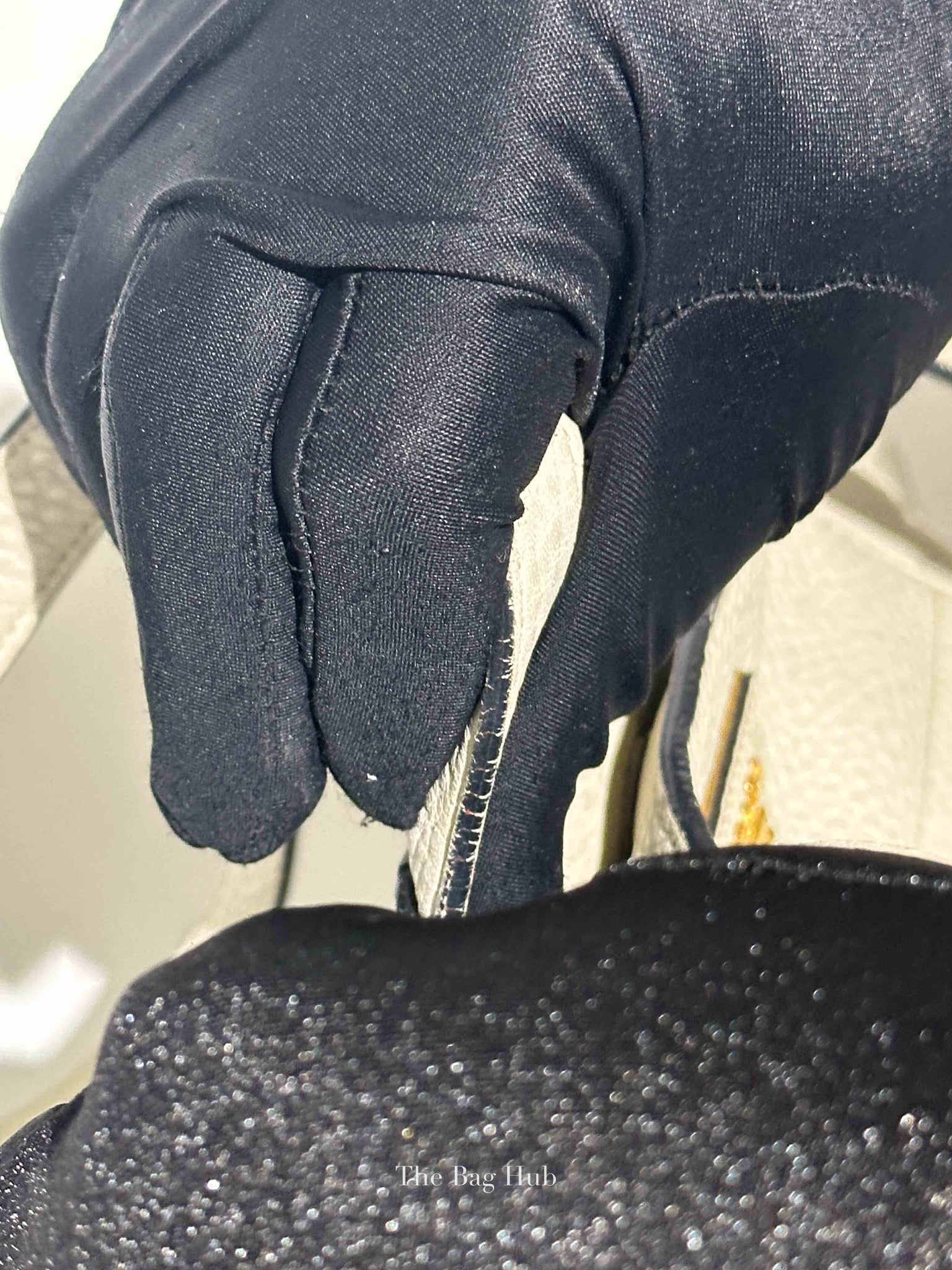 Prada Ghiaccio Vitello Daino Shopper Tote Bag BR5092