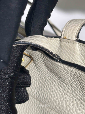 Prada Ghiaccio Vitello Daino Shopper Tote Bag BR5092