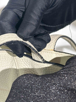 Prada Ghiaccio Vitello Daino Shopper Tote Bag BR5092