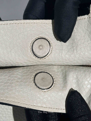 Prada Ghiaccio Vitello Daino Shopper Tote Bag BR5092