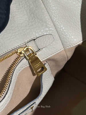 Prada Ghiaccio Vitello Daino Shopper Tote Bag BR5092