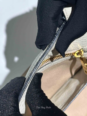 Prada Ghiaccio Vitello Daino Shopper Tote Bag BR5092