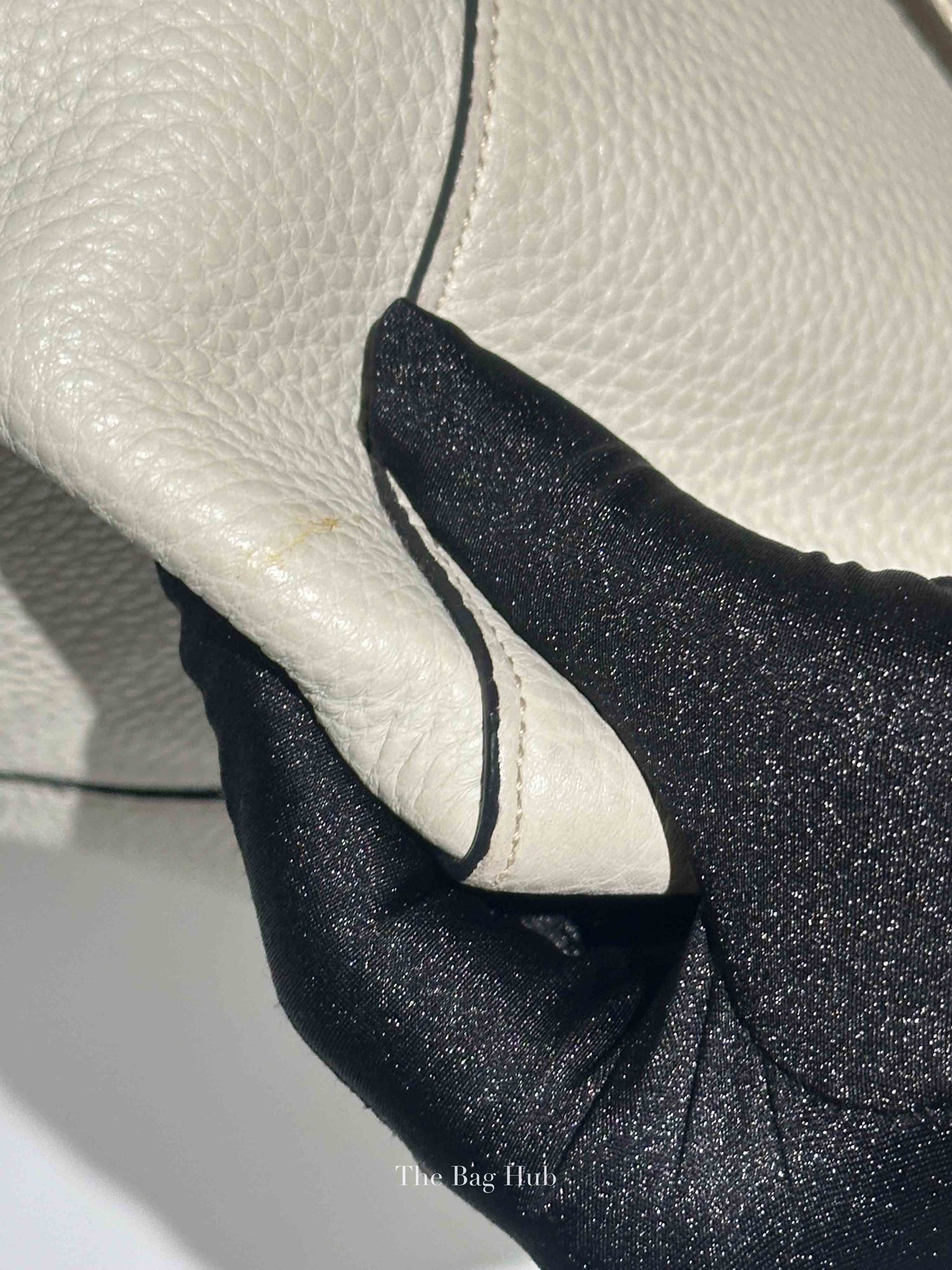 Prada Ghiaccio Vitello Daino Shopper Tote Bag BR5092