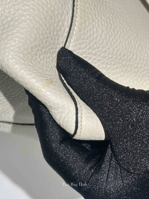 Prada Ghiaccio Vitello Daino Shopper Tote Bag BR5092