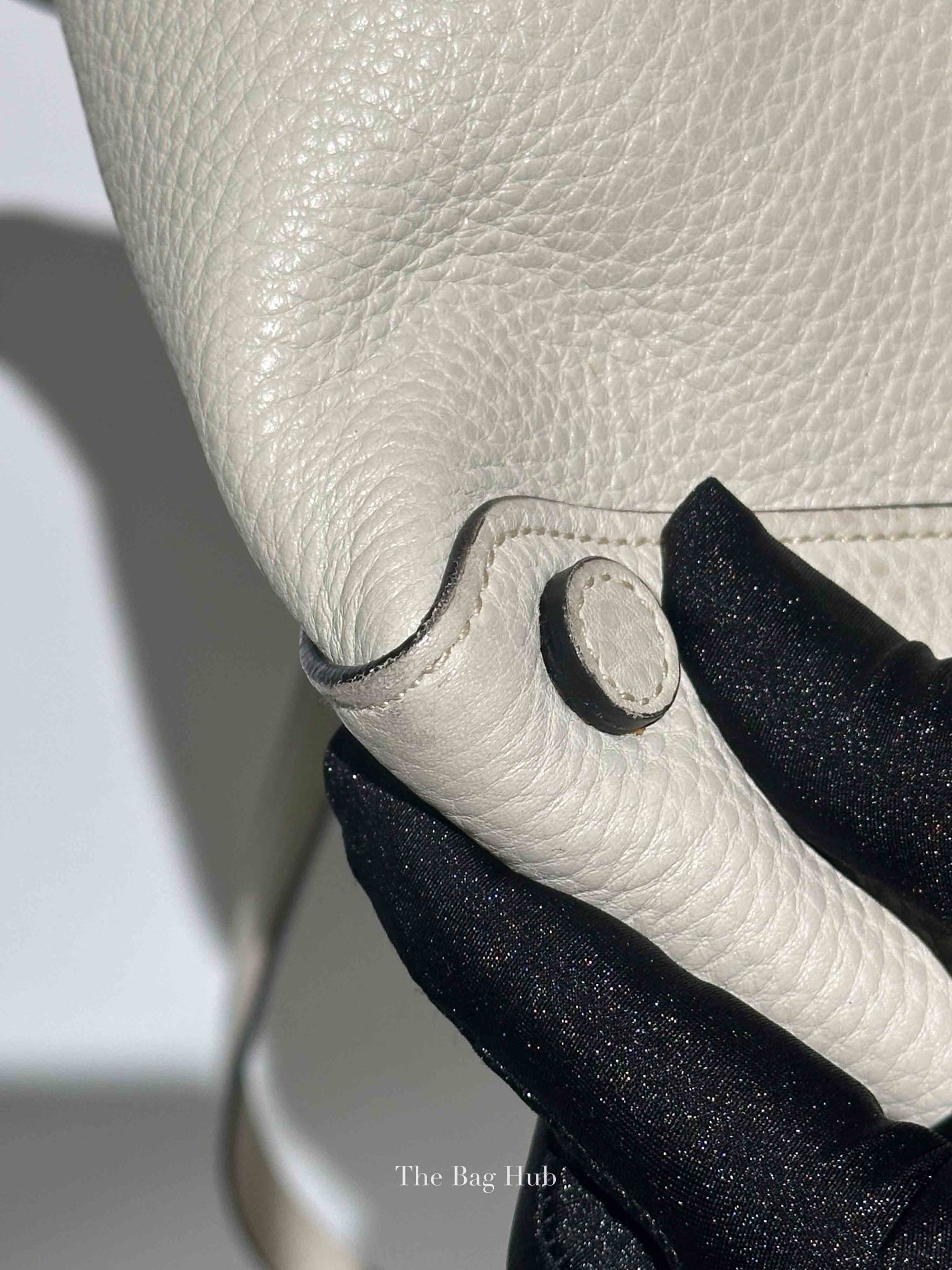 Prada Ghiaccio Vitello Daino Shopper Tote Bag BR5092