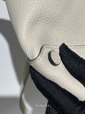 Prada Ghiaccio Vitello Daino Shopper Tote Bag BR5092