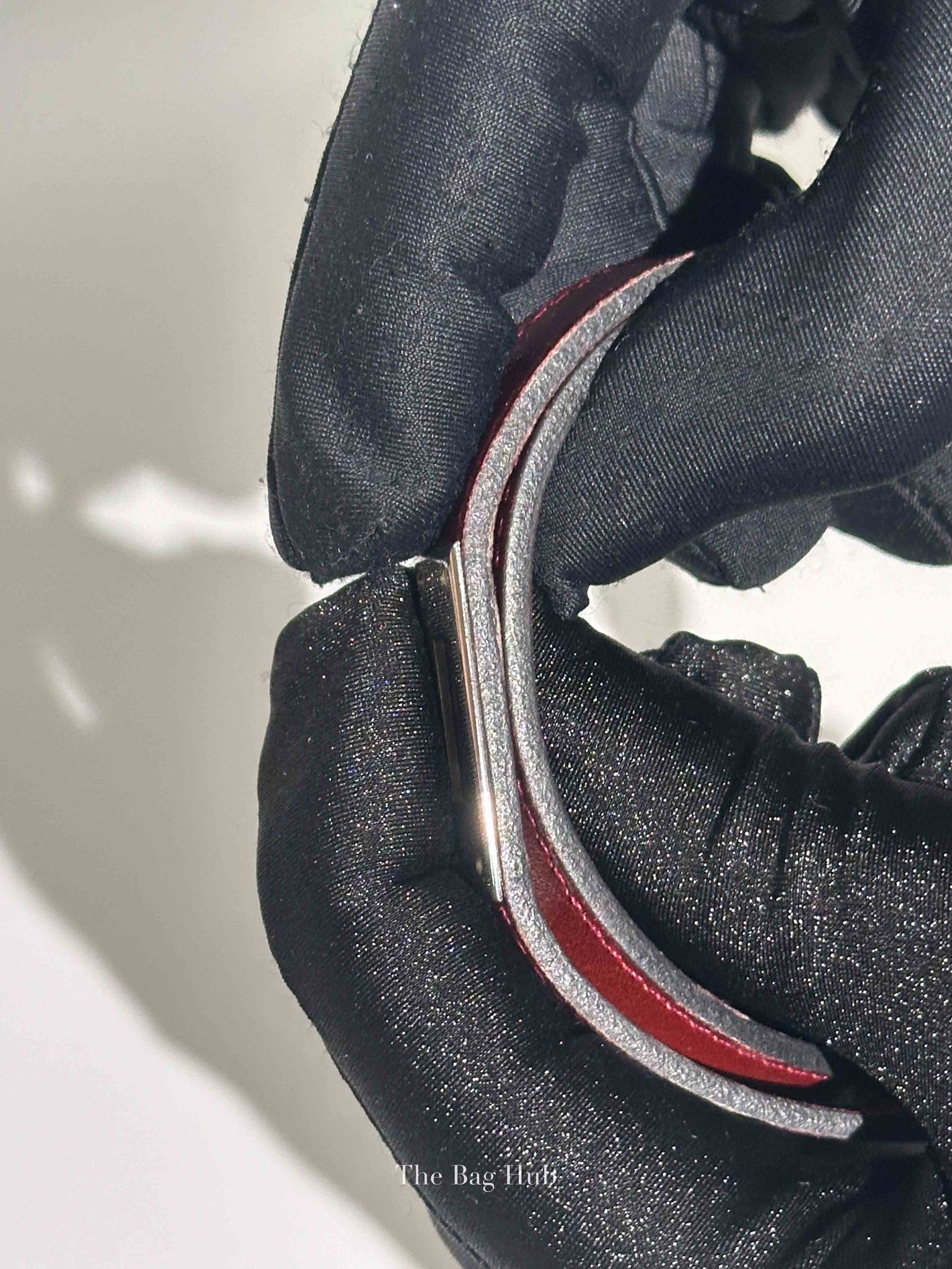 Hermes Rouge H Leather Kelly Choker Necklace PHW