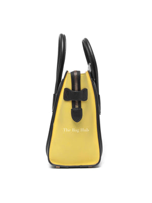 Celine Tri-Color Drummed Calfskin/Suede Micro Luggage Bag