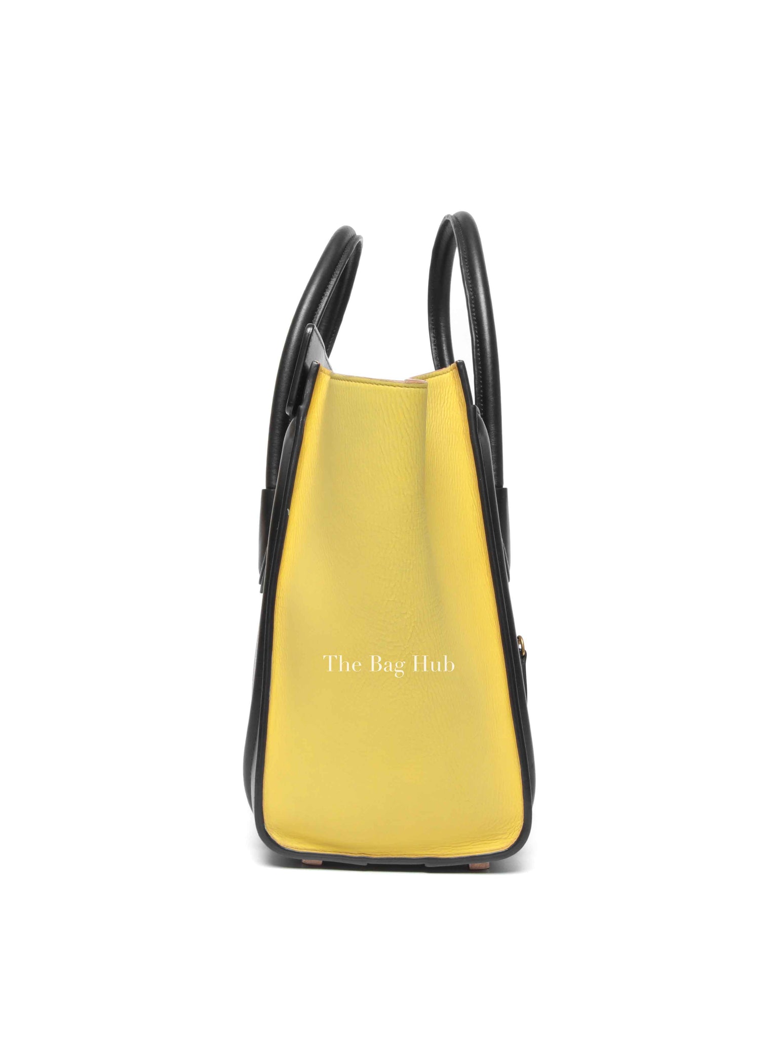 Celine Tri-Color Drummed Calfskin/Suede Micro Luggage Bag