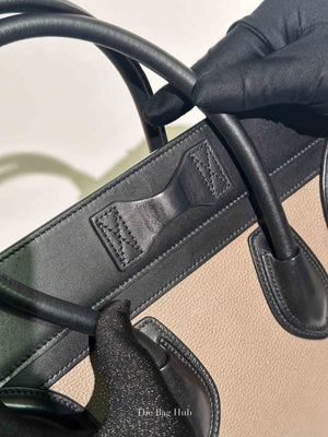 Celine Tri-Color Drummed Calfskin/Suede Micro Luggage Bag