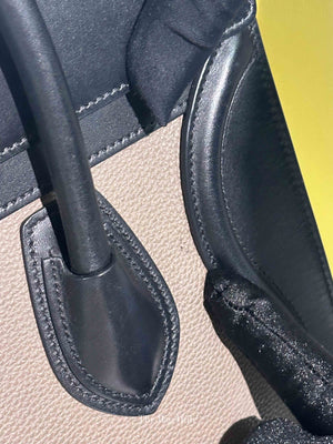 Celine Tri-Color Drummed Calfskin/Suede Micro Luggage Bag