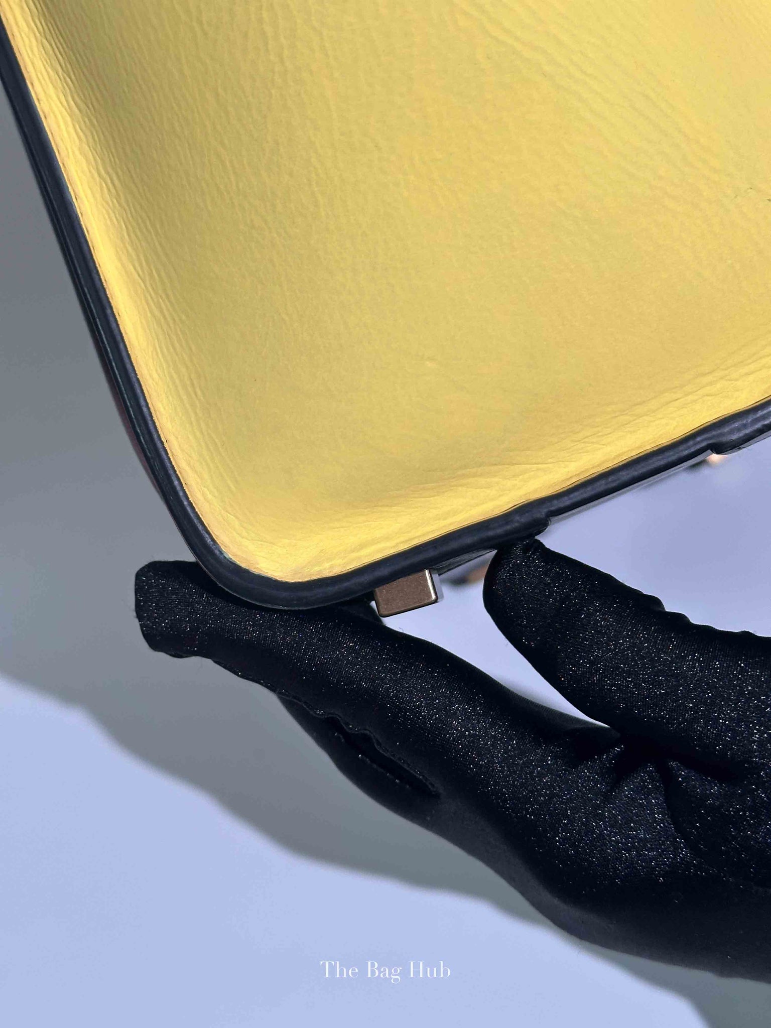 Celine Tri-Color Drummed Calfskin/Suede Micro Luggage Bag