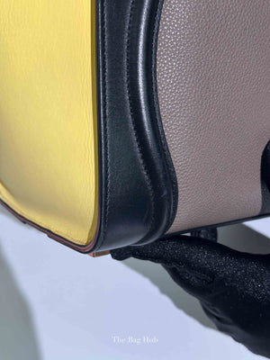 Celine Tri-Color Drummed Calfskin/Suede Micro Luggage Bag