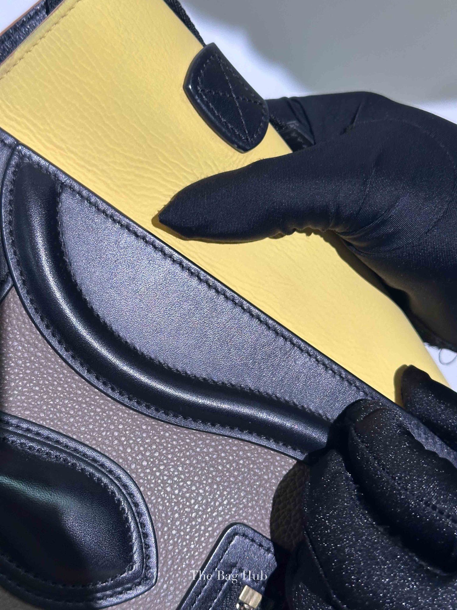 Celine Tri-Color Drummed Calfskin/Suede Micro Luggage Bag