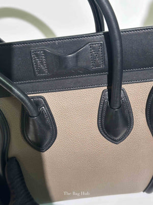 Celine Tri-Color Drummed Calfskin/Suede Micro Luggage Bag