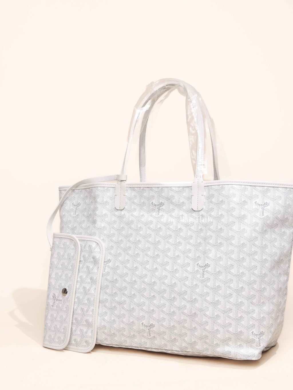 Goyard White Canvas St. Louis PM Bag
