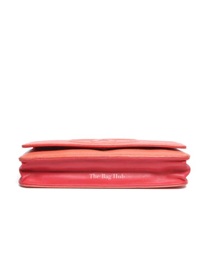 Chanel Coral Caviar Timeless CC Wallet On Chain SHW