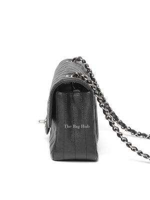 Chanel Black Caviar Chevron Rectangular Mini Flap Bag SHW