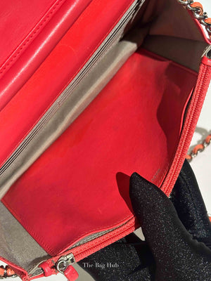 Chanel Coral Caviar Timeless CC Wallet On Chain SHW