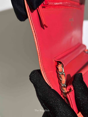 Chanel Coral Caviar Timeless CC Wallet On Chain SHW