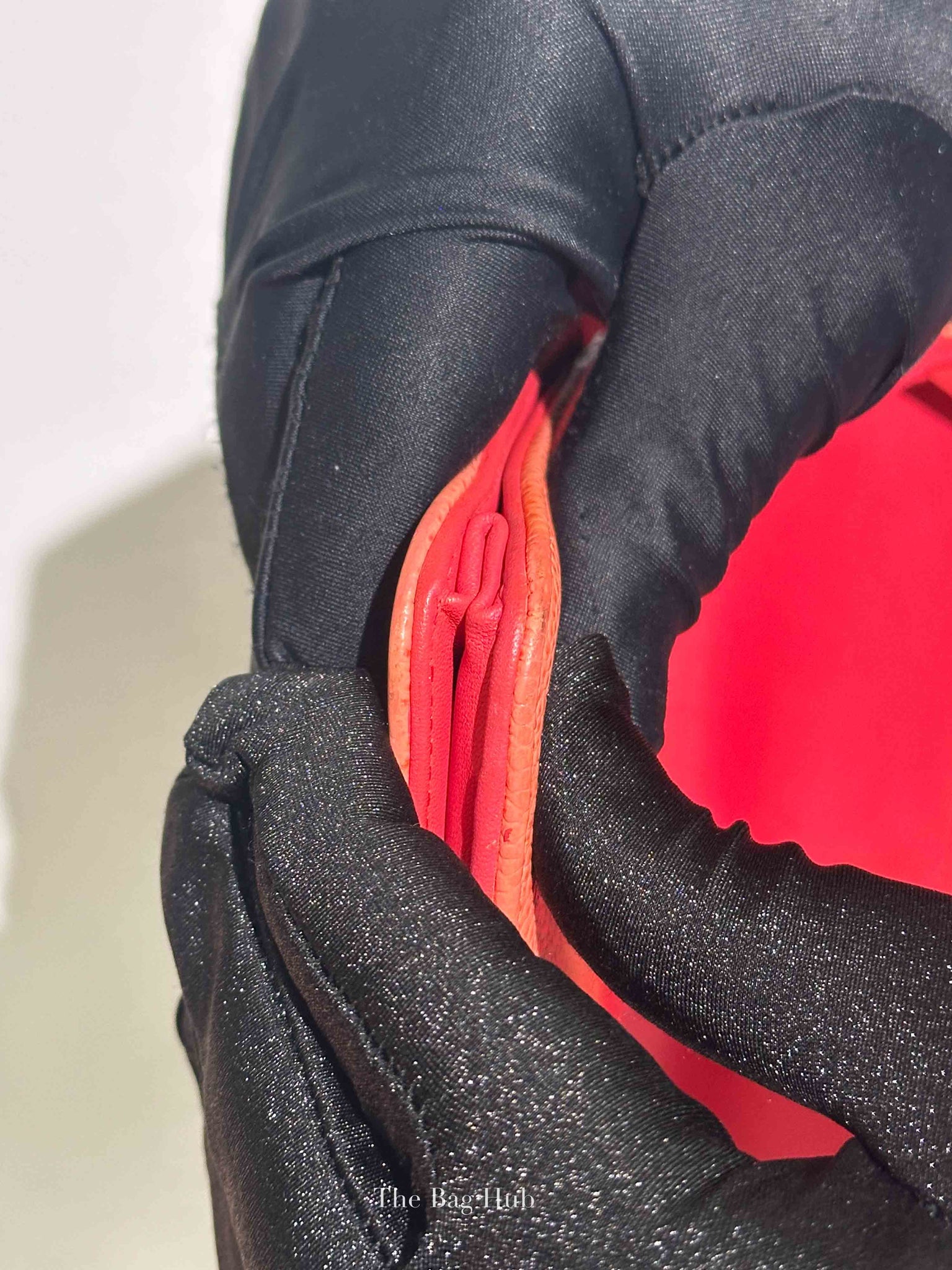 Chanel Coral Caviar Timeless CC Wallet On Chain SHW
