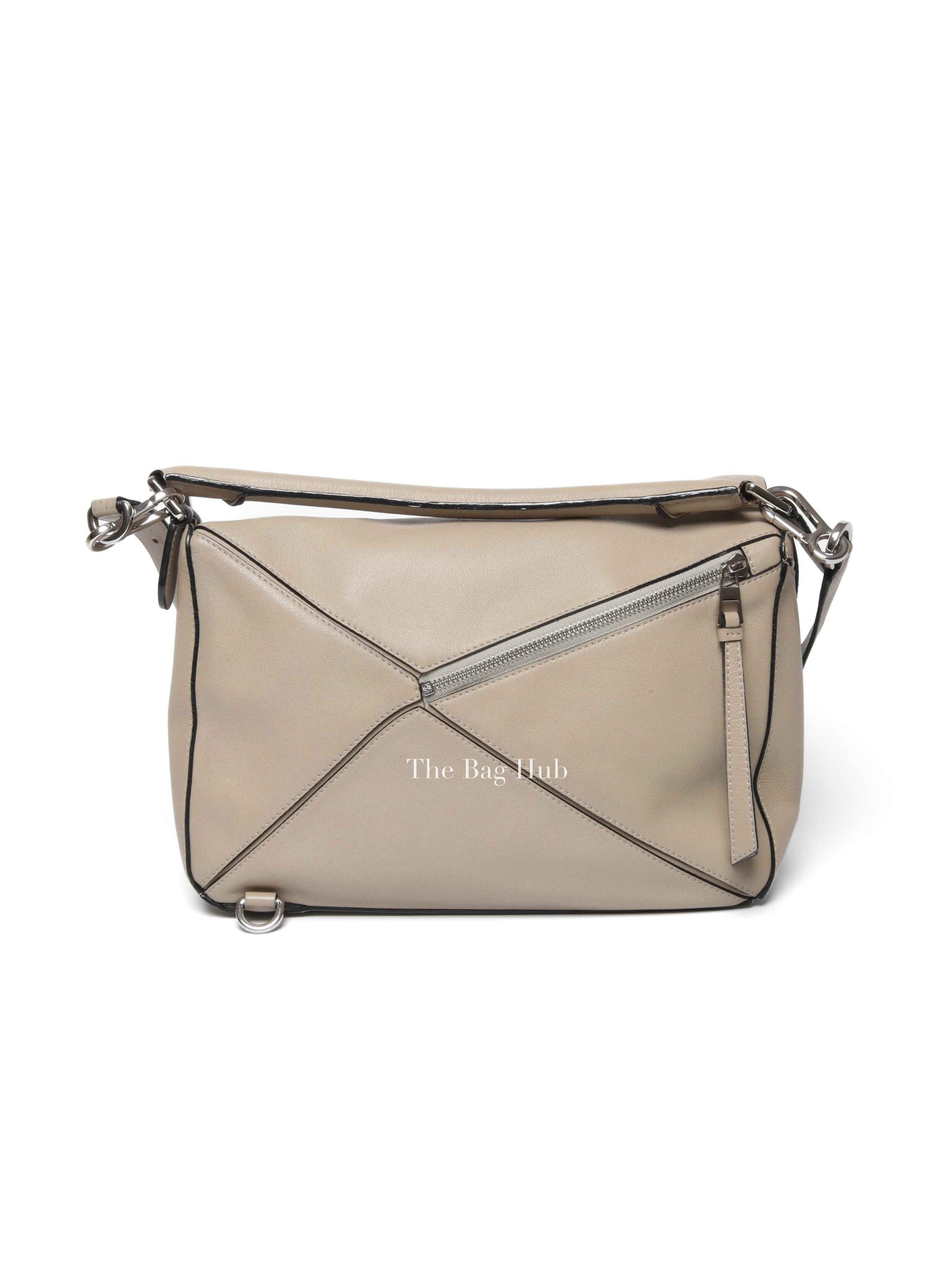 Loewe Etoupe Leather Medium Puzzle Bag