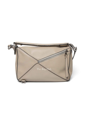 Loewe Etoupe Leather Medium Puzzle Bag
