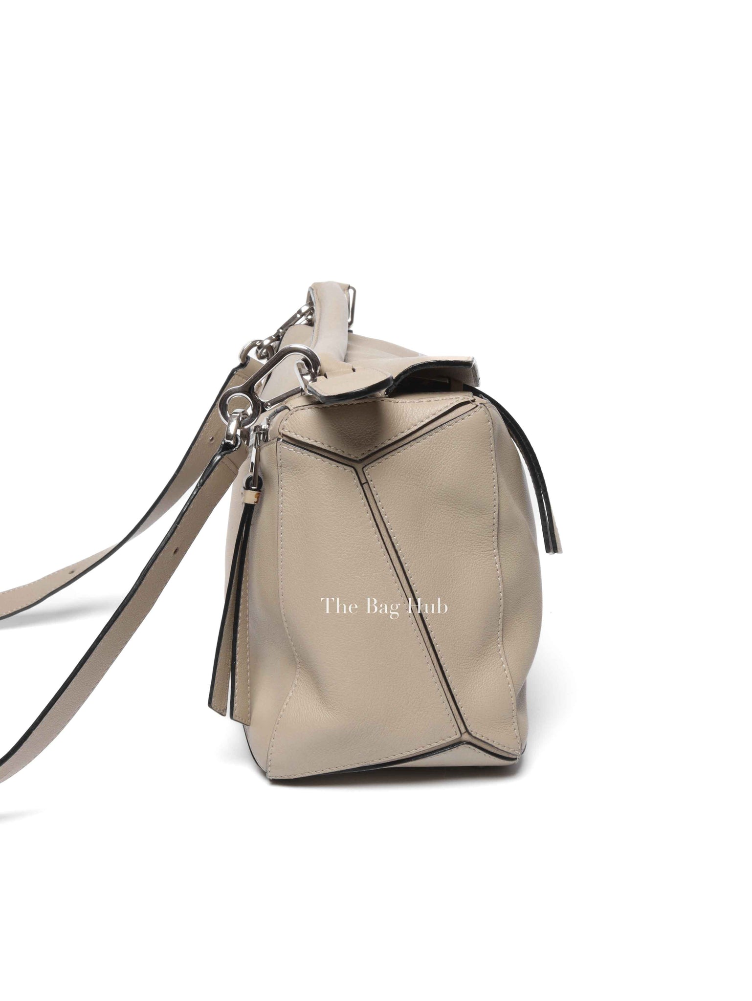 Loewe Etoupe Leather Medium Puzzle Bag