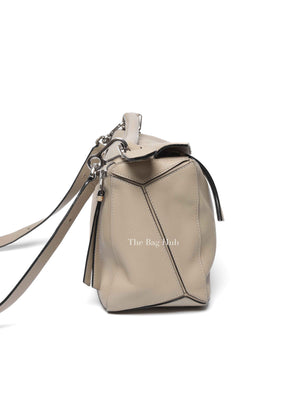 Loewe Etoupe Leather Medium Puzzle Bag