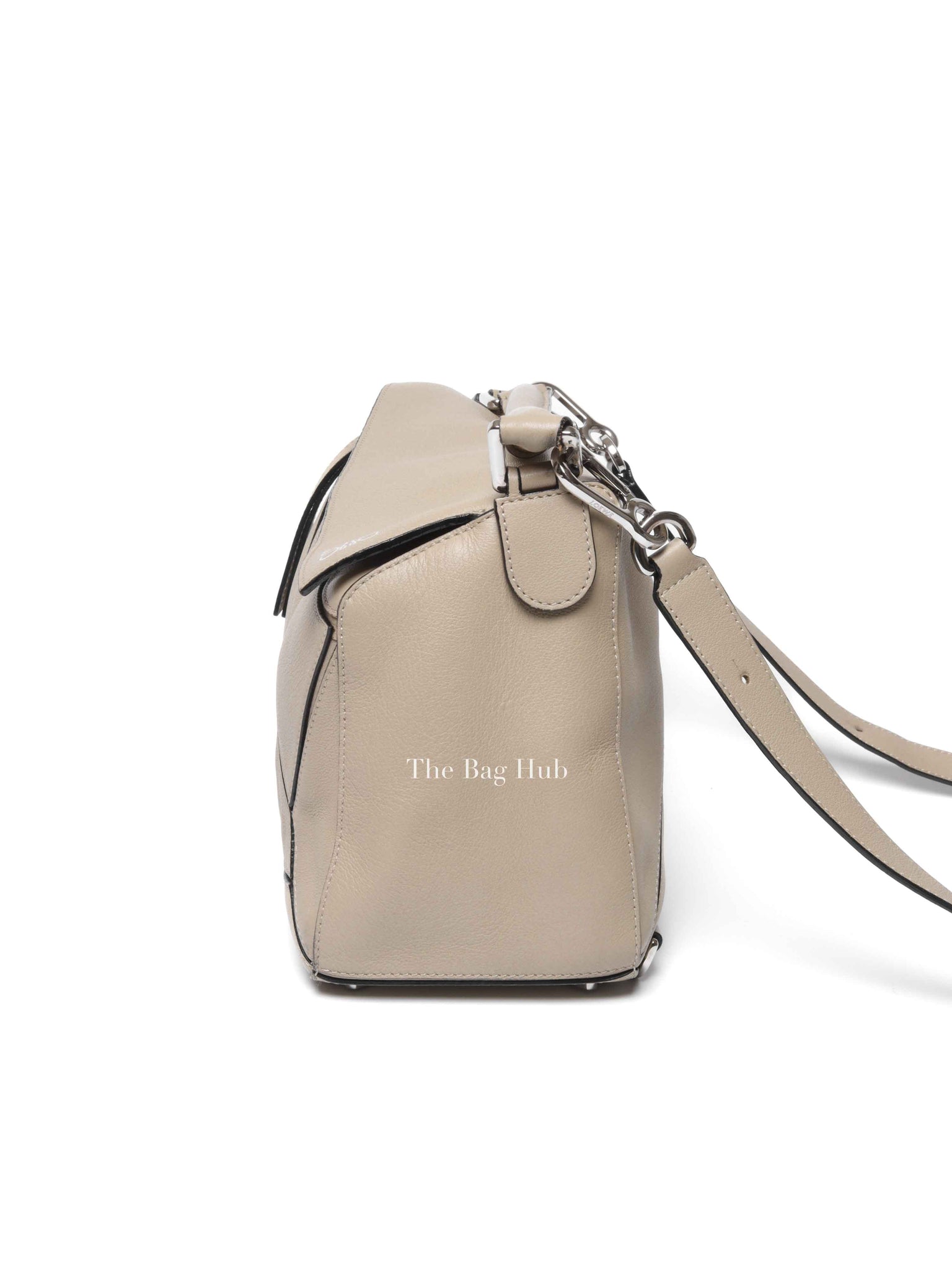 Loewe Etoupe Leather Medium Puzzle Bag