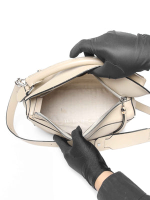 Loewe Etoupe Leather Medium Puzzle Bag