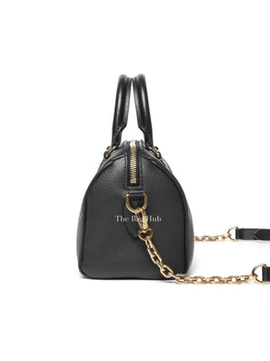 Louis Vuitton Black Monogram Empreinte Leather Speedy Bandouliere 20 Bag