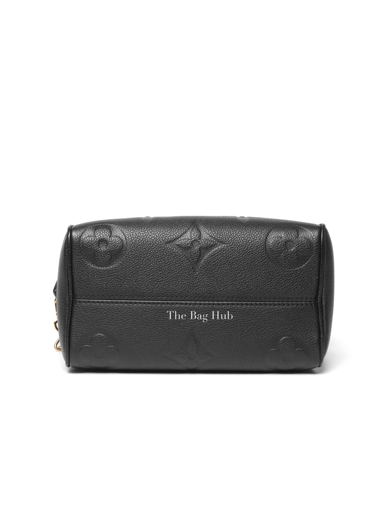 Louis Vuitton Black Monogram Empreinte Leather Speedy Bandouliere 20 Bag