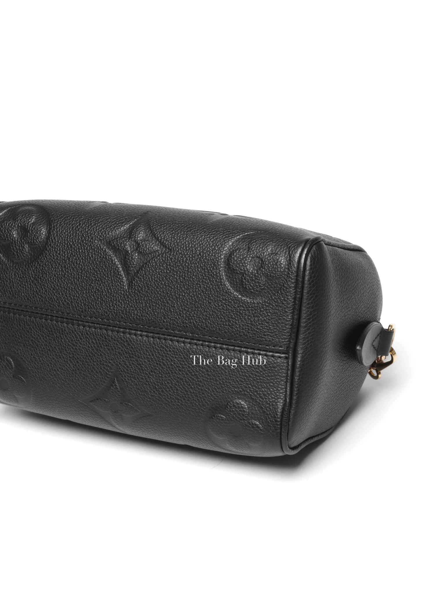 Louis Vuitton Black Monogram Empreinte Leather Speedy Bandouliere 20 Bag